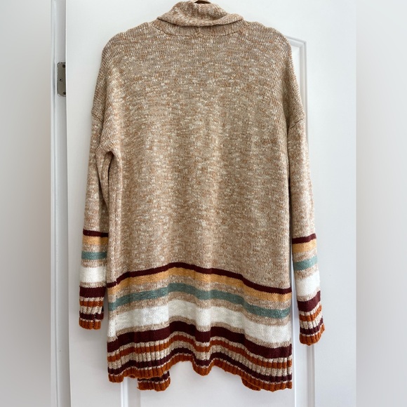 NWT!Marled Multicolor Striped Cardigan, XL - Picture 4 of 9